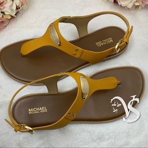 MICHAEL Michael Kors, MK Plate Flat Thong Sandals